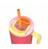 Thermal mug with telescopic straw Kambukka Rio Tumbler 950ml Pink Papaya