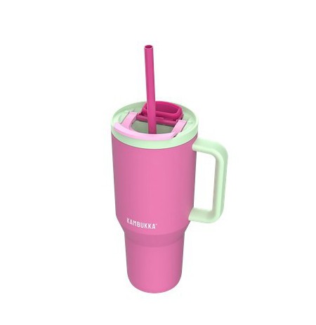 Thermal mug with telescopic straw Kambukka Rio Tumbler 950ml Bubblegum Mint