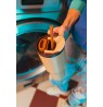 Thermal mug with telescopic straw Kambukka Rio Tumbler 950ml Almond Dream