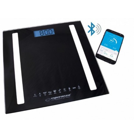 Weighing scale with bluetooth function Esperanza EBS016K (black color)