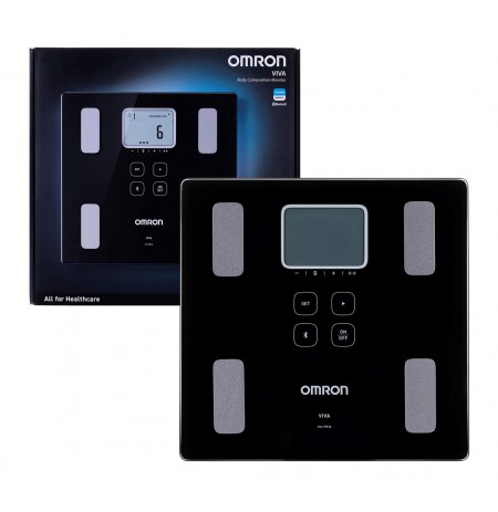 Omron VIVA Square Black Electronic personal scale