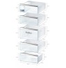 Bosch Serie 6 GSN54AWDV freezer Freestanding 328 L D White