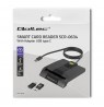 Qoltec 50632 Intelligent Smart ID chip card reader SCR-0632 | USB type C