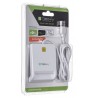 Techly Compact /Writer USB2.0 White I-CARD CAM-USB2TY smart card reader Indoor
