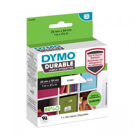 DYMO LW-Kunststoff-Etiketten 25x54mm 160 St weiĂź permanent