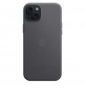 Apple iPhone 15 Plus FineWoven Case with MagSafe - Black