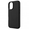 Fixed MagLeather | Back cover | Apple | iPhone 16 | Leather | Black