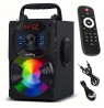 Audiocore bluetooth portable speaker, FM radio, SD/MMC card slot, AUX, USB, remote control, AC730
