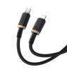 Baseus Dura Type C fast charging cable for iP 20 W 1 m Black, Gold