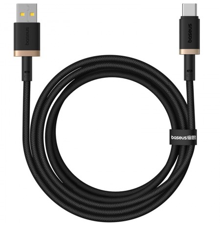 Baseus Dura USB Type A to Type C 60 W fast charging cable 2 m Black, Gold