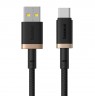 Baseus Dura USB Type A to Type C 60 W fast charging cable 2 m Black, Gold