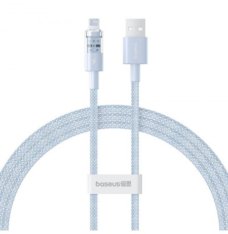 Baseus Gem USB to IP 2.4A fast charging cable 1 m Blue