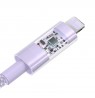 Baseus Gem USB to IP 2.4A fast charging cable 1 m Purple