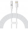 Baseus Gem USB A to USB C fast charging cable 2 m 100 W White