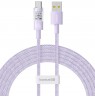 Baseus Gem USB A to USB C fast charging cable 2 m 100 W Purple