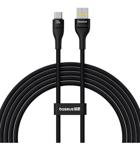 Baseus Flash 2 USB A to USB C fast charging cable 2 m 100 W Black