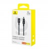Baseus Gem USB-C to iP fast charging cable 2 m 20 W Black