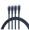 Baseus Flash Series Type C to C+C+C fast charging cable 480 Mbps Blue