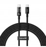 Baseus Gem USB C to USB C fast charging cable 2 m 100 W Black
