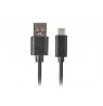 Cable Lanberg CA-USBO-10CU-0005-BK (USB 2.0 type A - USB type C , 0,50m, black color)