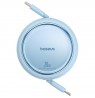 Baseus Free2Pull Expandable USB C to iP Ligtning fast charging cable 1 m 20 W Blue
