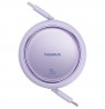 Baseus Free2Pull Expandable USB C to iP Ligtning fast charging cable 1 m 20 W Purple