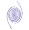 Baseus Free2Pull Expandable USB C to iP Ligtning fast charging cable 1 m 20 W Purple