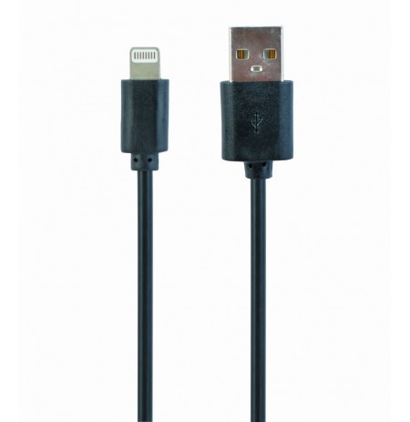 Cable GEMBIRD CC-USB2-AMLM-1M (USB 2.0 M - Lightning M, 1m, black color)