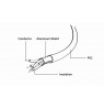 Cable GEMBIRD CC-USB2-AMLM-1M (USB 2.0 M - Lightning M, 1m, black color)