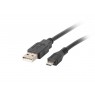 Cable Lanberg CA-USBM-10CC-0010-BK (USB 2.0 M - Micro USB M, 1m, black color)