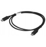 Cable Lanberg CA-CMCM-10CU-0010-BK (USB type C - USB type C , 1m, black color)