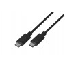 Cable Lanberg CA-CMCM-10CU-0010-BK (USB type C - USB type C , 1m, black color)