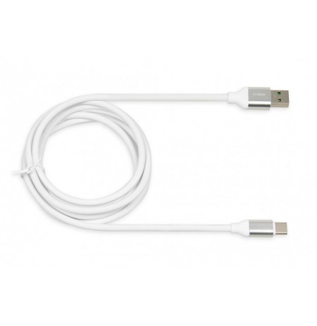 Cable IBOX IKUMTCWQC (USB 2.0 type A - USB type C , 1,5m, white color)