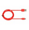 Cable IBOX IKUMTCR (USB 2.0 type A - USB type C , 1m, red color)