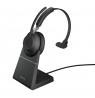 Jabra Headset Evolve2 65 MS Mono, inkl. Link 380a & Ladesta.