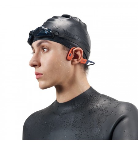 SHOKZ OpenSwim Pro Headset Wireless Neck-band Sports Bluetooth Black, Red