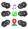 FREEDCONN T-MAX S V4 PRO SINGLE motorcycle intercom Black