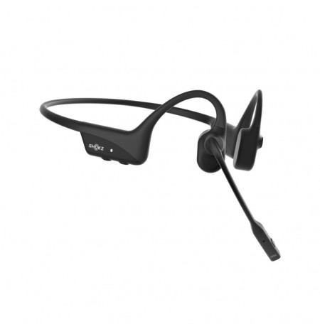 SHOKZ OpenComm2 2025 Upgrade Wireless Bluetooth Bone Conduction Videoconferencing Headset with USB-C Charging Port | 16 Hr Talk 