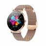 Smartwatch zegarek for woman Manta Alexa gold color + różowy pasek