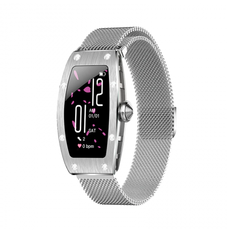 Kumi K18 Svarovski smartwatch silver