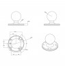 RAM MOUNT Mounting base for flat surface RAM-202U