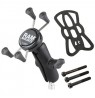 RAM Mounts X-Grip Phone Mount with Motorcycle Handlebar Clamp Base