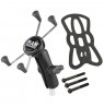 RAM Mounts X-Grip Large Phone Mount with Motorcycle Handlebar Clamp Base