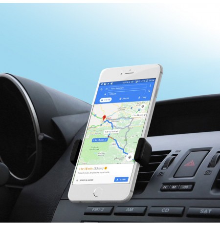 Maclean car phone holder, universal, for ventilation grille, min / max spacing: 54 / 87mm material: ABS, MC-321