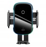 Car holder Baseus Light Electric Holder with Qi inductive charger black