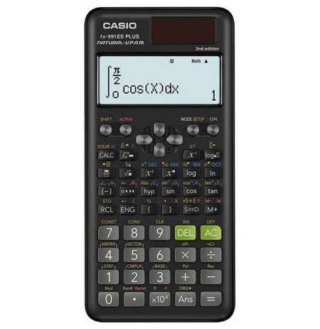 SCIENTIFIC CALCULATOR CASIO FX 991ES PLUS 2 BLACK, 12-DIGIT DISPLAY