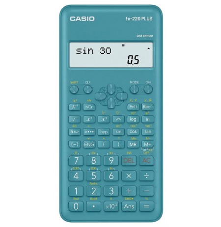 CASIO SCIENTIFIC CALCULATOR FX-220PLUS-2 BLUE, 12-DIGIT DISPLAY
