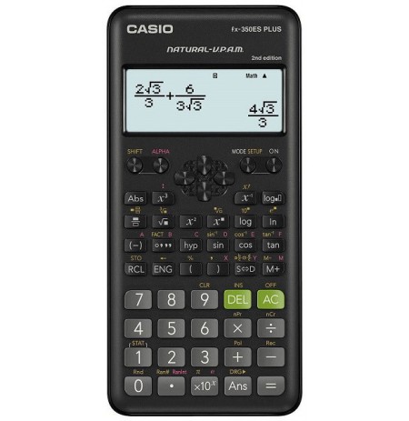 CASIO SCIENTIFIC CALCULATOR FX-350ESPLUS-2 BLACK, 12-DIGIT DISPLAY