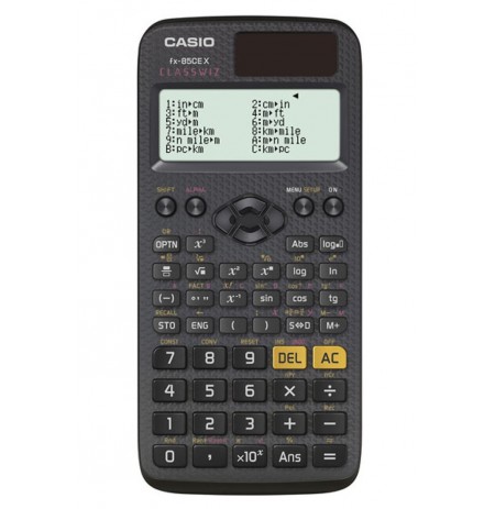 CASIO SCIENTIFIC CALCULATOR FX-85CEX, 379 FUNCTIONS, 77X166MM, BLACK