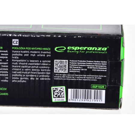 Pad gaming mouse pad Esperanza Flame EGP102R (300mm x 240mm)